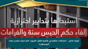تنويه عاجل.. اعترافات متهم في قضية طفل المرور: «لم أعرف مصدر عصا البيسبول»
